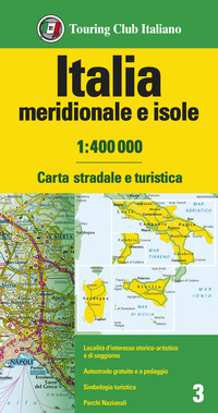 ITALIA MERIDIONALE E ISOLE 1:400.000