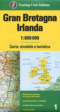GRAN BRETAGNA IRLANDA 1:800.000