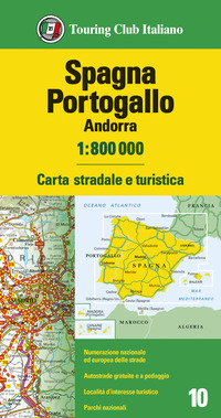 SPAGNA PORTOGALLO ANDORRA 1:800.000