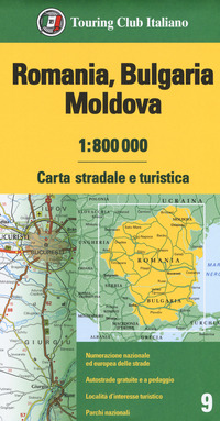 ROMANIA BULGARIA MOLDOVA 1:800.000