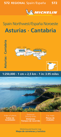 ASTURIAS CANTABRIA 1:250.000. EDIZ. BILINGUE