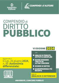 COMPENDIO DI DIRITTO PUBBLICO 2024