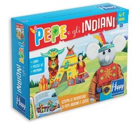 PEPE E GLI INDIANI - LIBRO + PUZZLE 3D + MEMORY