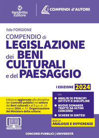 COMPENDIO DI LEGISLAZIONE DEI BENI CULTURALI E DEL PAESAGGIO 2024