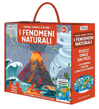 FENOMENI NATURALI - VIAGGIA CONOSCI ESPLORA CON 24 FORMINE CON PUZZLE OVALE