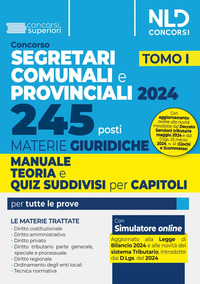 CONCORSO 245 SEGRETARI COMUNALI E PROVINCIALI MATERIE GIURIDICHE MANUALE TEORIA E QUIZ