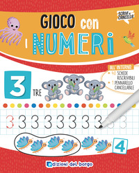 GIOCO CON I NUMERI. CON PENNARELLO A INCHIOSTRO CANCELLABILE