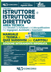 MANUALE ISTRUTTORE E ISTRUTTORE DIRETTIVO DELL\'AREA TECNICA CAT. C E D NEGLI ENTI LOCALI 2024