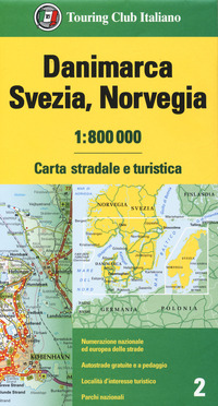 DANIMARCA SVEZIA NORVEGIA 1:800.000