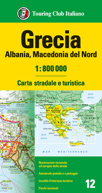 GRECIA ALBANIA MACEDONIA 1:800.000