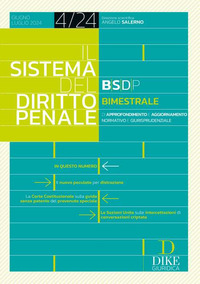 SISTEMA DEL DIRITTO PENALE 4/2024