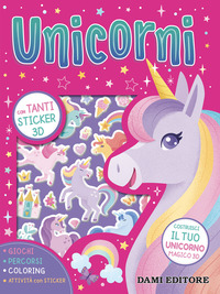 UNICORNI CON TANTI STICKER 3D