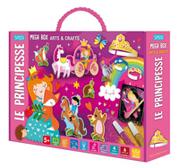 PRINCIPESSE - MEGA BOX ARTS AND CRAFTS CON 4 FONDALI CON 6 MODELLI 3D