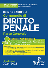 COMPENDIO DI DIRITTO PENALE - PARTE GENERALE 2024 - 2025