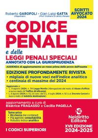 CODICE PENALE 2024 ANNOTATO CON LA GIURISPRUDENZA E DELLE LEGGI PENALI SPECIALI