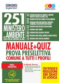 251 MINISTERO DELL\'AMBIENTE - MANUALE + QUIZ PROVA PRESELETTIVA