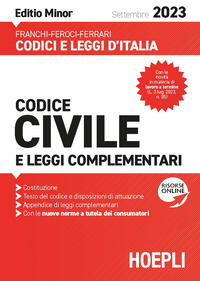 CODICE CIVILE 2023 E LEGGI COMPLEMENTARI - SETTEMBRE