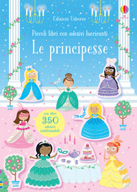 PRINCIPESSE PICCOLI LIBRI CON ADESIVI LUCCICANTI