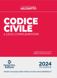 CODICE CIVILE 2024 E LEGGI COMPLEMENTARI