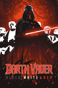 DARTH VADER - BLACK WHITE & RED