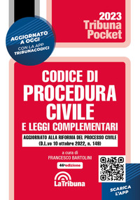 CODICE DI PROCEDURA CIVILE 2023 E LEGGI COMPLEMENTARI 2023