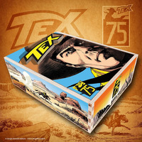 TEX 75 - BOX LEGNO CON SHOPPER IN TELA CARTOLINA