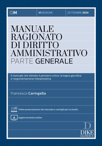 MANUALE RAGIONATO DI DIRITTO AMMINISTRATIVO PARTE GENERALE