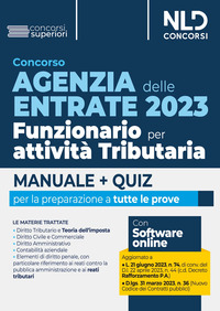 CONCORSO AGENZIA DELLE ENTRATE 2023 - FUNZIONARIO PER ATTIVITA\' TRIBUTARIA MANUALE + QUIZ