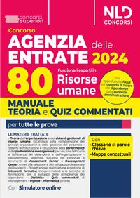 CONCORSO AGENZIA DELLE ENTRATE 2024 - 80 FUNZIONARI DELLE RISORSE UMANE MANUALE + TEST