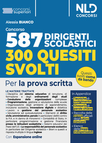 CONCORSO 587 DIRIGENTI SCOLASTICI 300 QUESITI SVOLTI