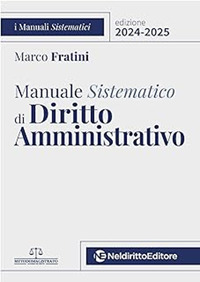 MANUALE SISTEMATICO DI DIRITTO AMMINISTRATIVO