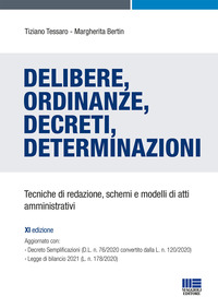 DELIBERE ORDINANZE DECRETI DETERMINAZIONI