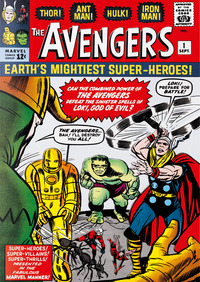 THE AVENGERS 1963-1965 - MARVEL COMICS LIBRARY