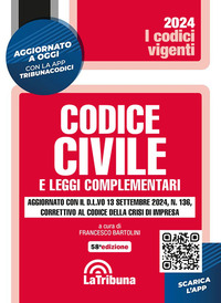 CODICE CIVILE 2024 E LEGGI COMPLEMENTARI