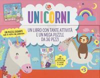 UNICORNI - UN LIBRO CON TANTE ATTIVITA\' E UN MEGA PUZZLE DA 36 PEZZI