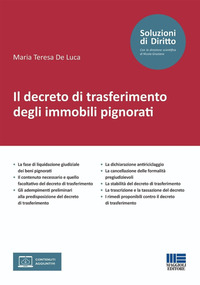 DECRETO DI TRASFERIMENTO DEGLI IMMOBILI PIGNORATI - CON ESPANSIONE ONLINE