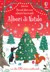 ALBERI DI NATALE - PICCOLI LIBRI CON ADESIVI LUCCICANTI