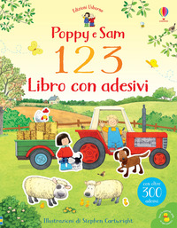 POPPY E SAM 1 2 3 LIBRI CON ADESIVI