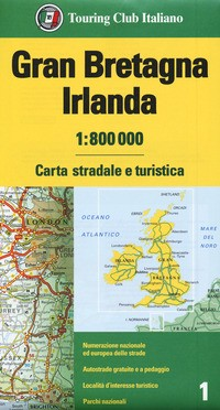 GRAN BRETAGNA IRLANDA 1:800.000