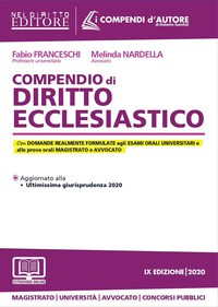 COMPENDIO DI DIRITTO ECCLESIASTICO di FRANCESCHI F. - NARDELLA M.