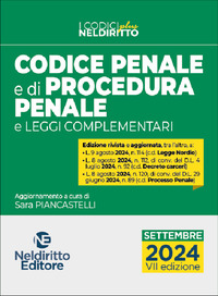 CODICE PENALE E DI PROCEDURA PENALE 2024 E LEGGI COMPLEMENTARI