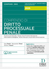 COMPENDIO DI DIRITTO PROCESSUALE PENALE 2025 CON AGGIORNAMENTO ONLINE