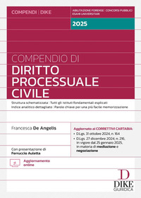 COMPENDIO DI DIRITTO PROCESSUALE CIVILE 2025 CON AGGIORNAMENTO ONLINE