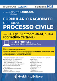 FORMULARIO RAGIONATO DEL NUOVO PROCESSO CIVILE AGGIORNATO AL DECRETO CORRETTIVO CARTABIA 2024