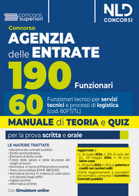 CONCORSO AGENZIA DELLE ENTRATE 190 FUNZIONARI MANUALE DI TEORIA E QUIZ