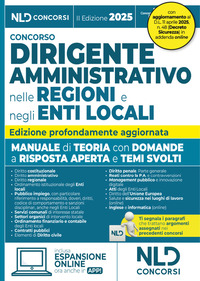 CONCORSO DIRIGENTE AMMINISTRATIVO NELLE REGIONI E NEGLI ENTI LOCALI - MANUALE DI TEORIA