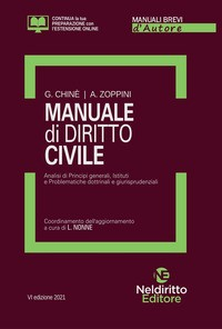 MANUALE DI DIRITTO CIVILE 2021 di CHINE\' G. - ZOPPINI A.