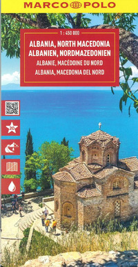ALBANIA E MACEDONIA DEL NORD 1:450.000