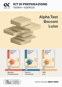 ALPHATEST BOCCONI LUISS KIT DI PREPARAZIONE - MANUALE ESERCIZI COMMENTATI 1900 QUIZ