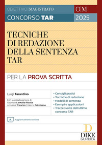 TECNICHE DI REDAZIONE DELLA SENTENZA TAR - CON AGGIORNAMENTO ONLINE